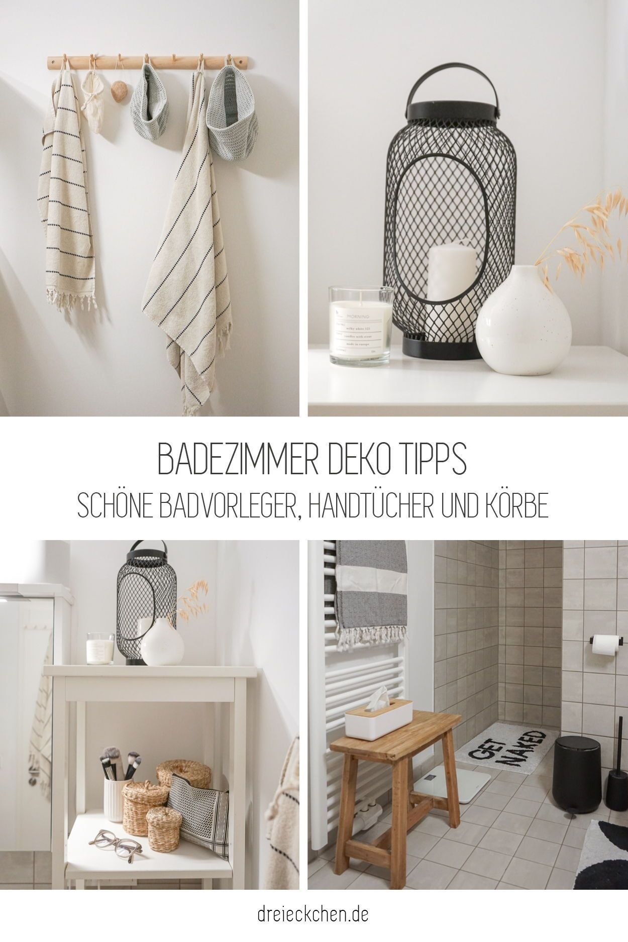 Badezimmer Deko Tipps: Badvorleger, Handtücher Und Körbe | Kleine in Badezimmer Deko Handtücher
